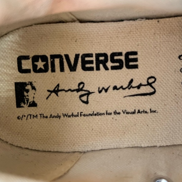 Andy Warhol X Converse Chuck Taylor All Star Hi Sneaker Sz Men’s 4 Wo’s 6 - Picture 8 of 9